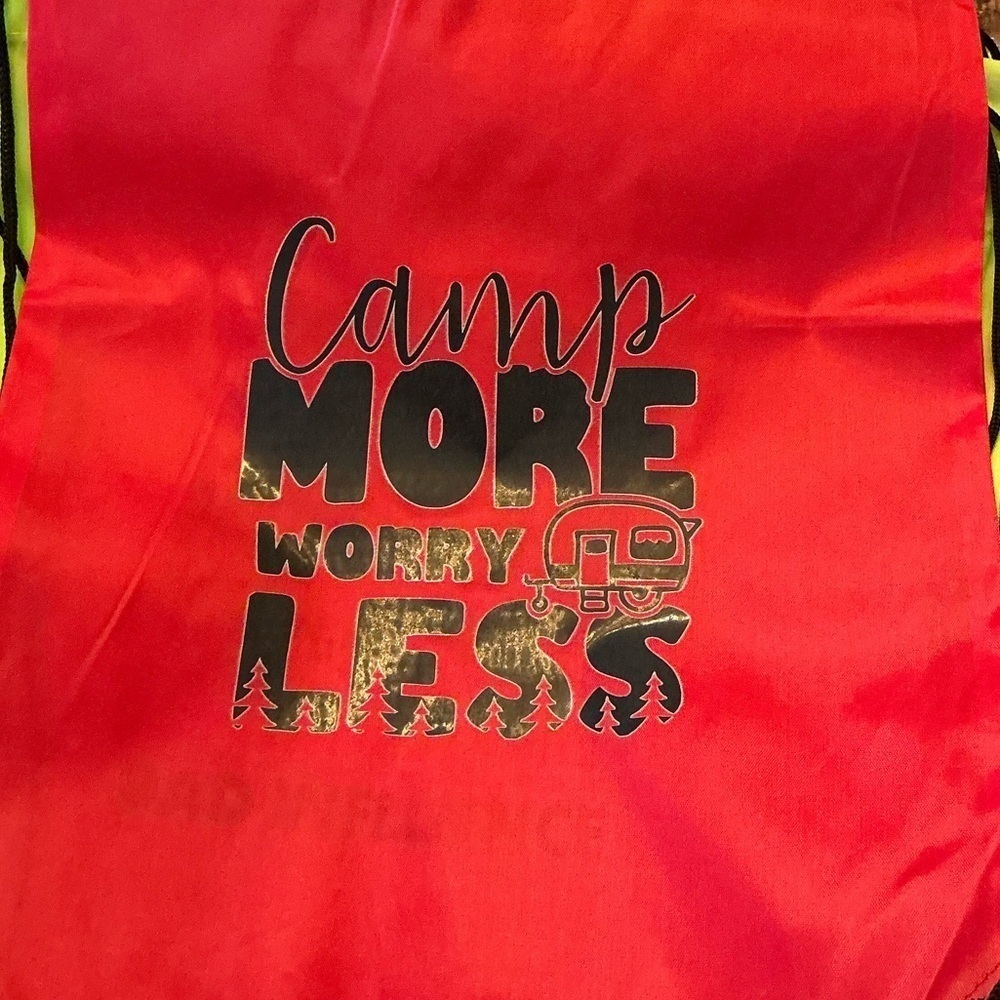 Hand pressed Drawstring Backpack, BN - Picture 2 of 2